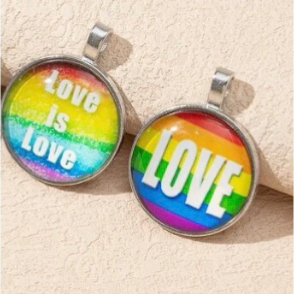 🌈 Unisex 3 Pcs Interchangeable Charm Necklace NWT - Picture 3 of 11